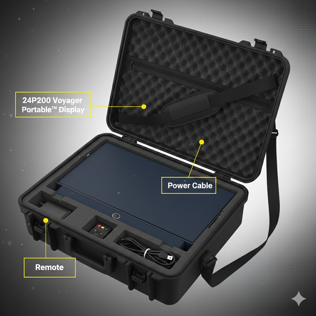 All-in-One Portable Smart TV Kit with Storage Case