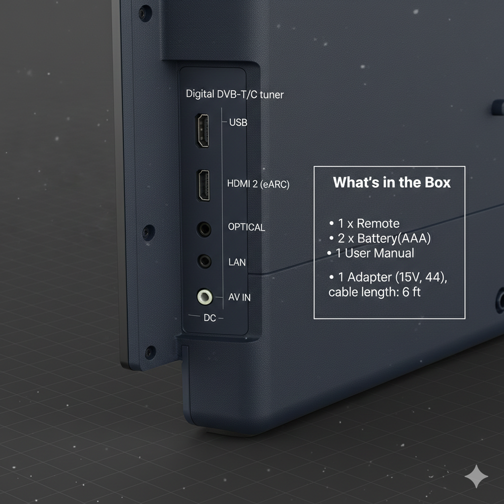 All-in-One Portable Smart TV Kit with Storage Case