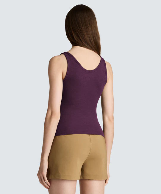 Women's Merino Rib Scoop Neck Tank