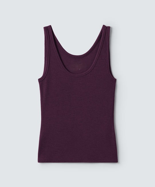 Women's Merino Rib Scoop Neck Tank